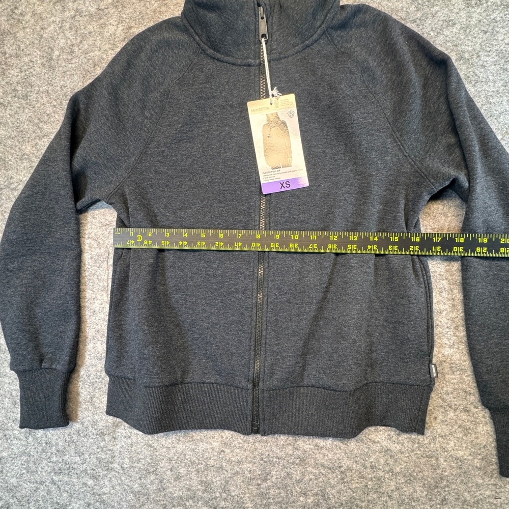 Mondetta Women Fleece Full Zip Jacket Black Charcoal XS 1906568 Luxe - Picture 3 of 11